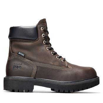 Timberland PRO Direct Attach 6" Steel Toe - Hnede Nepremokave Topanky Panske, T0267SK